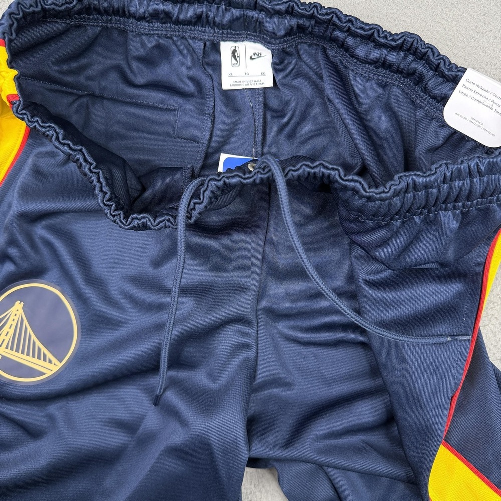 Golden State Warriors Pants Mens XL Blue NBA Basketball Nike City Edition Track - Picture 7 of 16